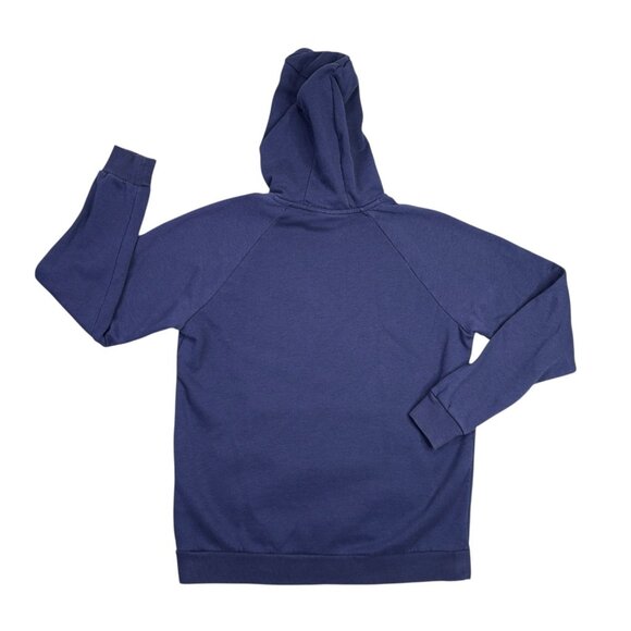 Under Armour Rival Hoodie Mens Medium M Blue Fitted Pullover Sweatshirt - Picture 3 of 11